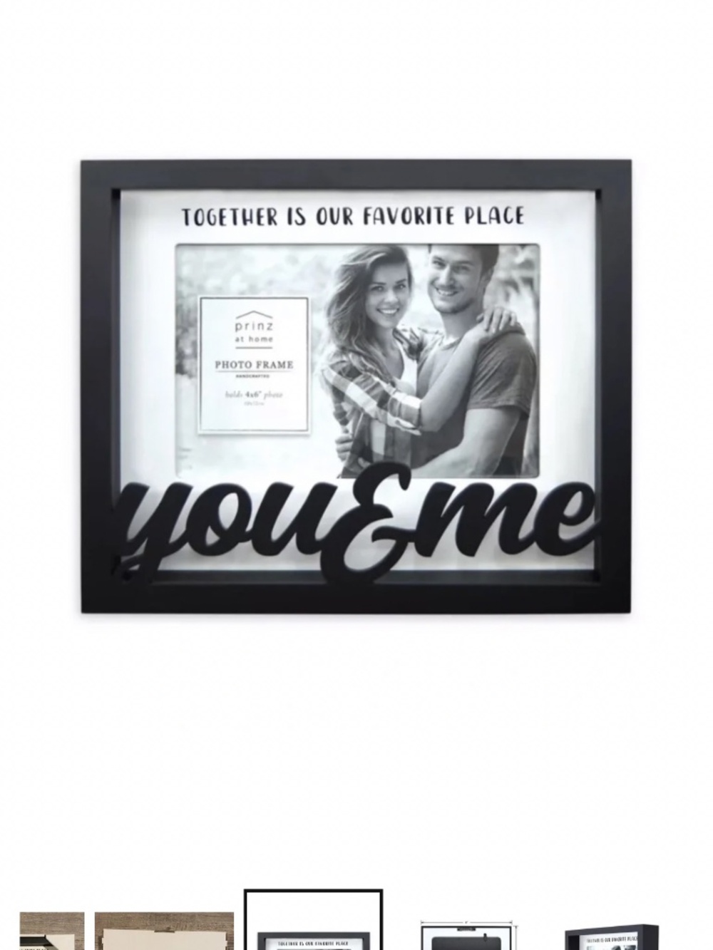 Set of 2 Photo 4x6 Black & White Frames - Picture 11 of 14